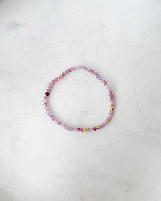 Turmalin Rubellit (roter Turmalin) Armband facettiert