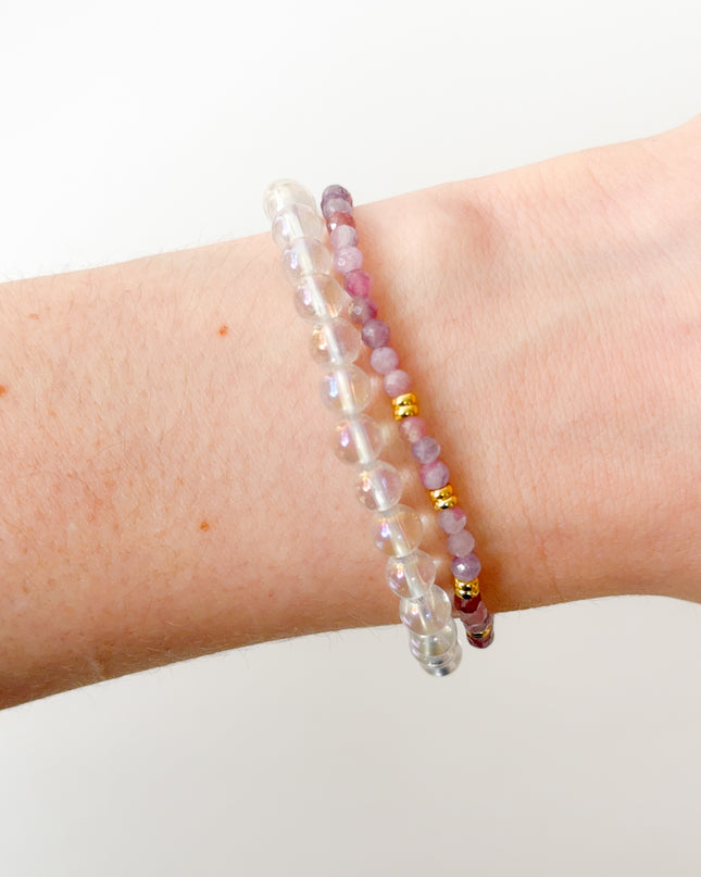 Turmalin Rubellit (roter Turmalin) Armband facettiert