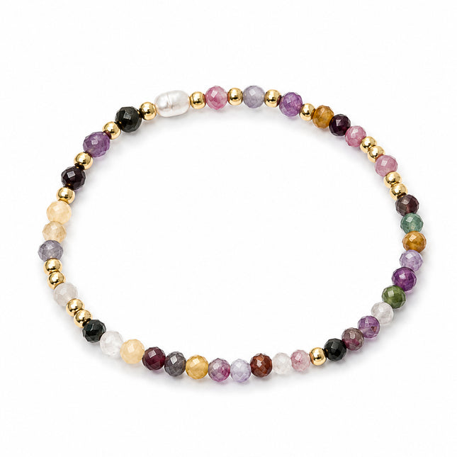 Turmalin Polychrom - Armband facettiert