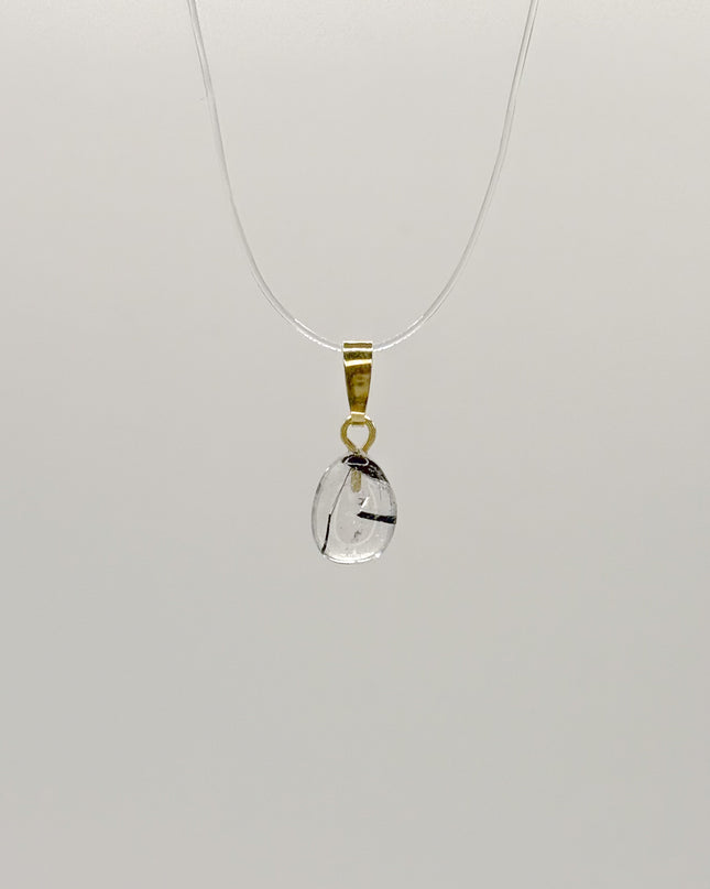 Turmalinquarz Kettenanhänger - Premiumqualität