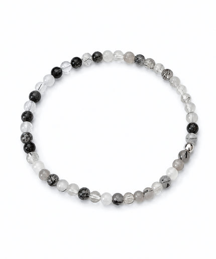 Turmalinquarz Perlenarmband (4mm Perlen)