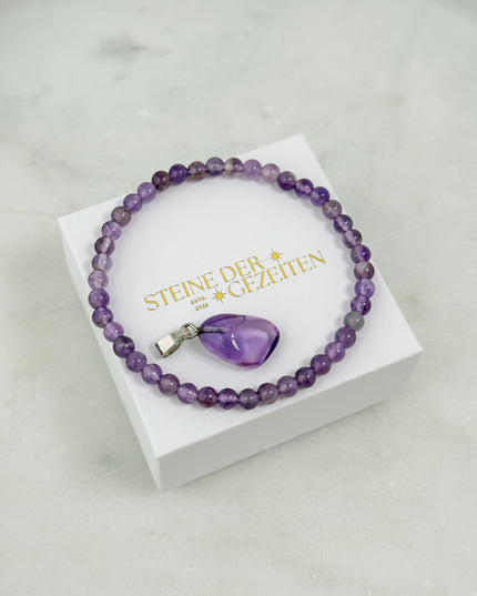 Amethyst Schmuck-Set - Armband & Anhänger