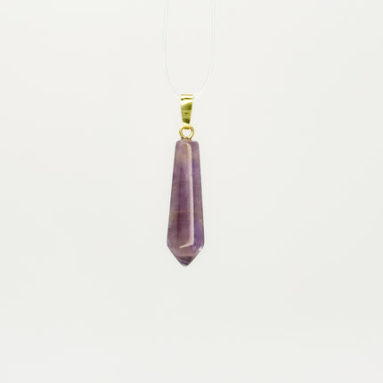 Amethyst Spitze Anhänger - 925 Silber vergoldet