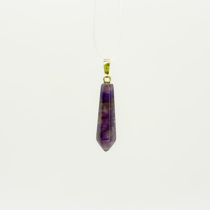 Amethyst Spitze Anhänger - 925 Silber vergoldet