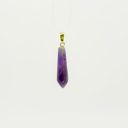 Amethyst Spitze Anhänger - 925 Silber vergoldet