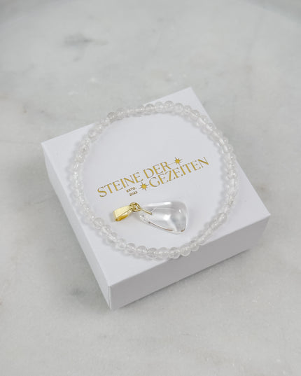 Bergkristall Schmuck-Set - Armband & Anhänger