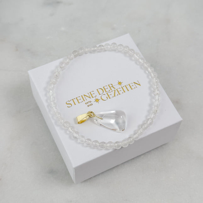 Bergkristall Schmuck-Set - Armband & Anhänger