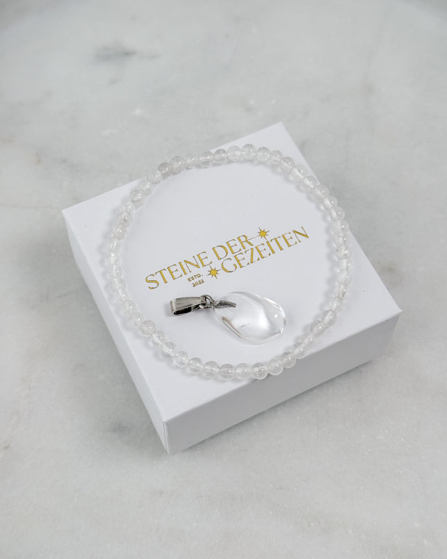 Bergkristall Schmuck-Set - Armband & Anhänger