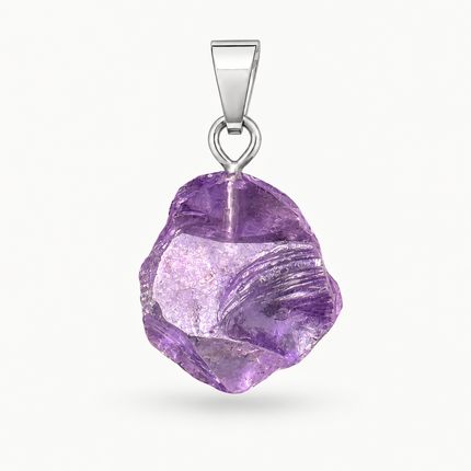 Amethyst Rohstein Kettenanhänger