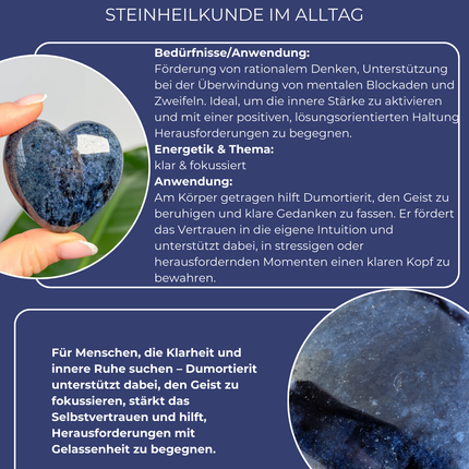Dumortierit Anhänger - 925 Silber