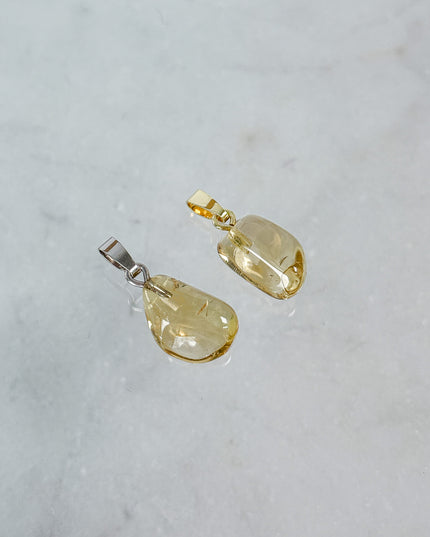 Citrin Kettenanhänger