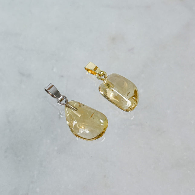 Citrin Kettenanhänger