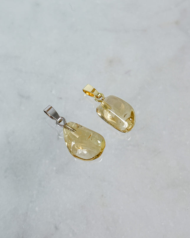 Citrin Kettenanhänger