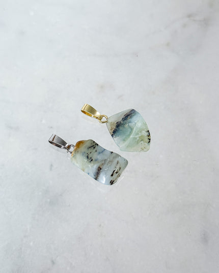Opal blau Kettenanhänger
