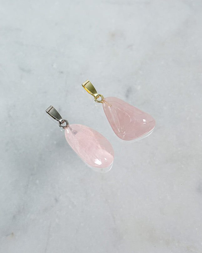 Rosenquarz Kettenanhänger