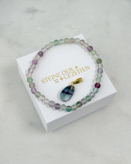 Fluorit Schmuck-Set - Armband & Anhänger