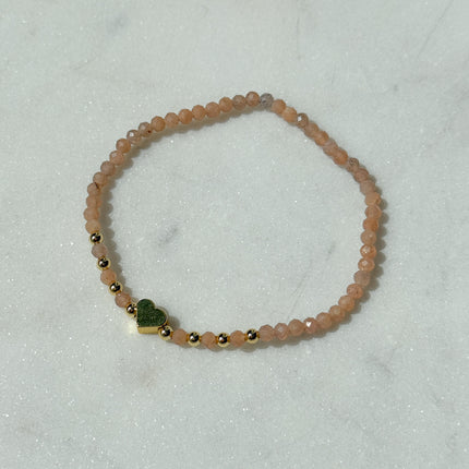 Mondstein Armband facettiert