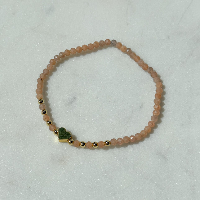 Mondstein Armband facettiert