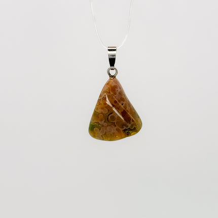 Ozeanachat (Ozeanchalcedon) Anhänger - 925 Silber