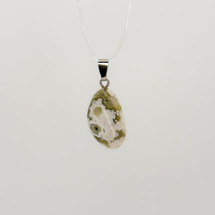 Ozeanachat (Ozeanchalcedon) Anhänger - 925 Silber