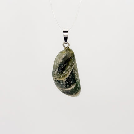 Ozeanachat (Ozeanchalcedon) Anhänger - 925 Silber