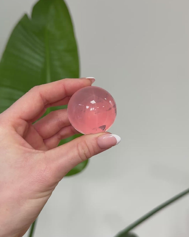 Rosenquarz Kugeln mit Stern