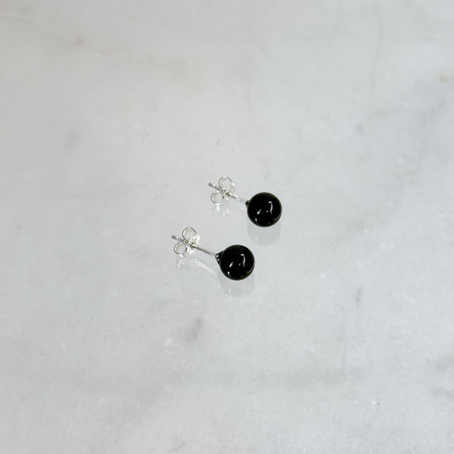 Turmalin Schörl Ohrstecker