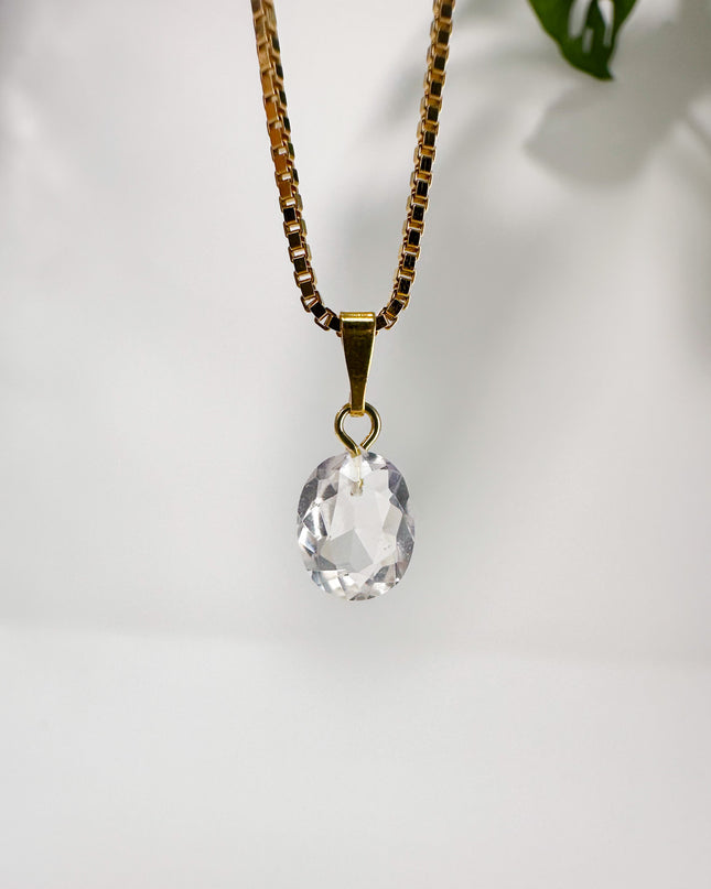 Bergkristall (Extra Qualität) - vergoldet - Nr. 2