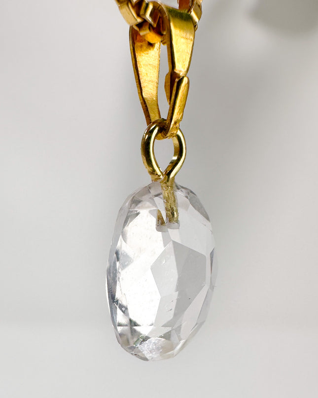 Bergkristall (Extra Qualität) - vergoldet - Nr. 2