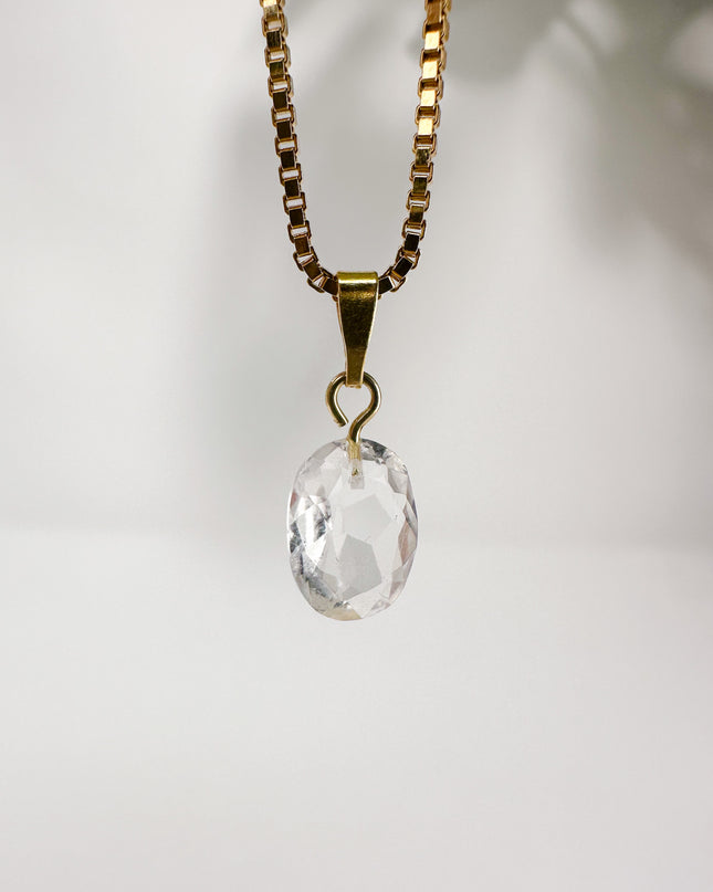 Bergkristall (Extra Qualität) - vergoldet - Nr. 3