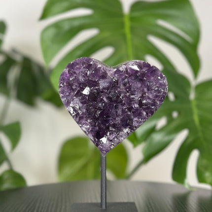 Amethyst ❤️ Stufe auf Metallständer - Nr. 03