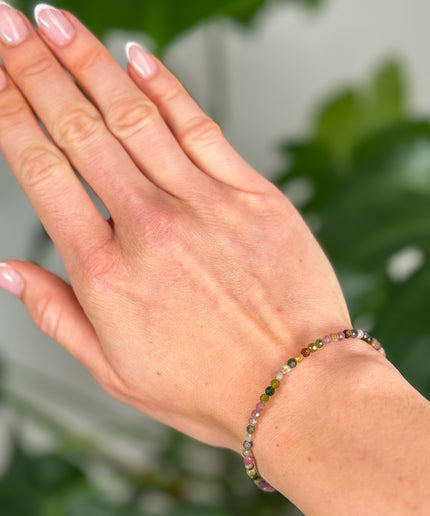 Turmalin Polychrom - Armband facettiert
