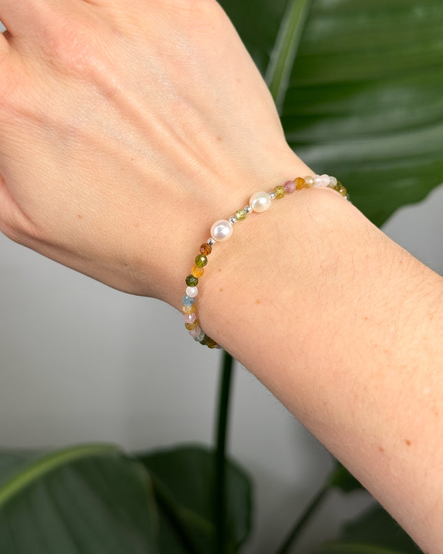 Turmalin PEARLS DESIGN Perlenarmband - verstellbar